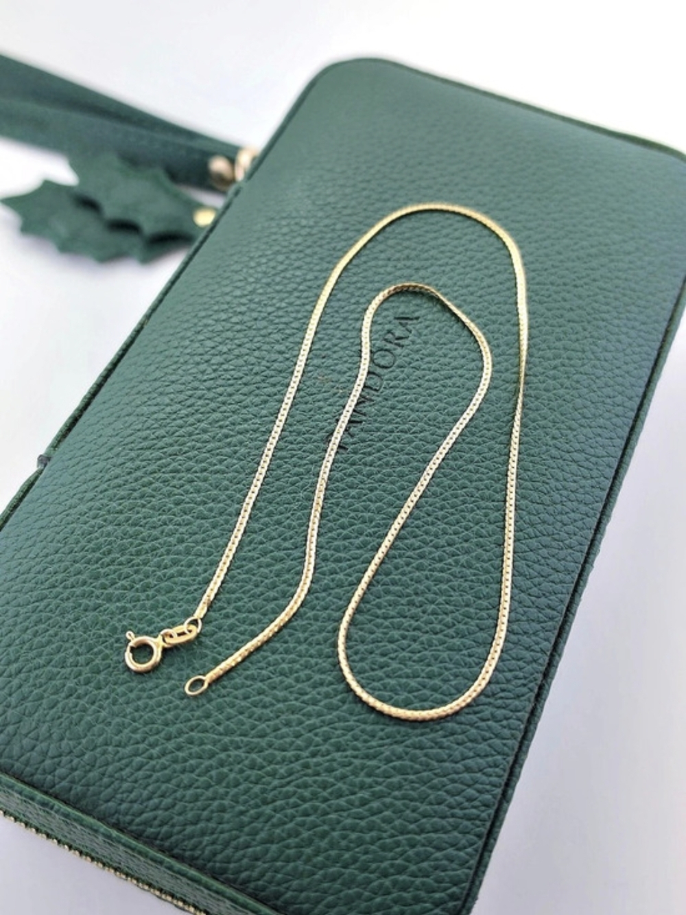 14K Gold Snake Curb Chain Necklace